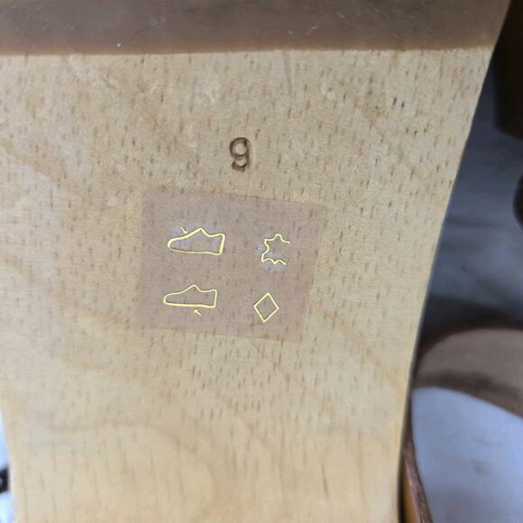 Madewell Sigrid Wood Heel Sandals Womens 9 Platform Brown Leather Studded Boho - Picture 11 of 11